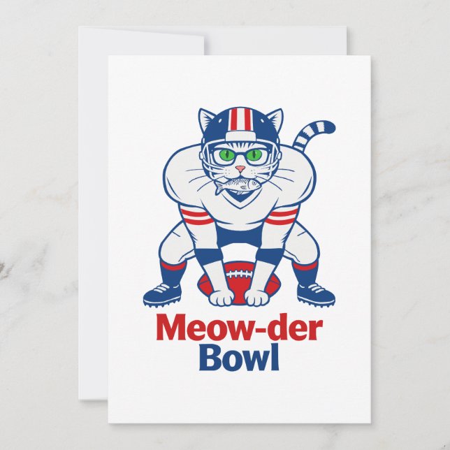 Invitación Tazón Meow-der  (Anverso)