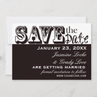 TBA 8-14 Boda en Blanco y Negro Save the Date