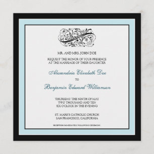 Invitación {TBA} La boda simplemente elegante invita