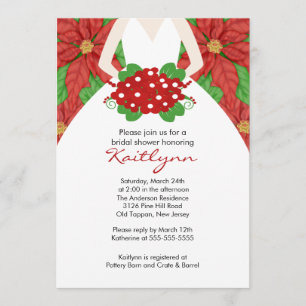 Invitación tBridal de la ducha del invierno de la