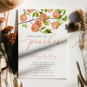 Invitación Te Ama A La Ducha De Novias De Peaches
