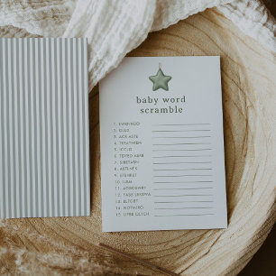 Invitación Te amamos tanto Matcha! Juego de palabras desorden