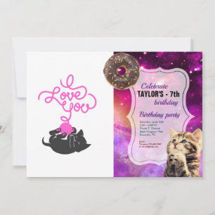 Invitación Te amo - bola de lana - Elige color de vuelta