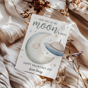Invitación Te Amo Hasta La Luna Y De Regreso   San Valentín