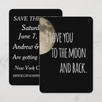 Te amo hasta la luna y de vuelta Guarda la fecha
