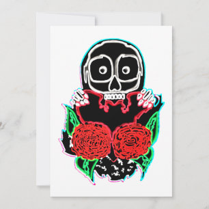 Invitación Te amo hasta la muerte de neón