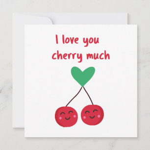 Invitación Te Amo Mucho Cereza San Valentín