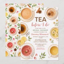 Té Antes de Hacer Aquarela Despedida de Soltera