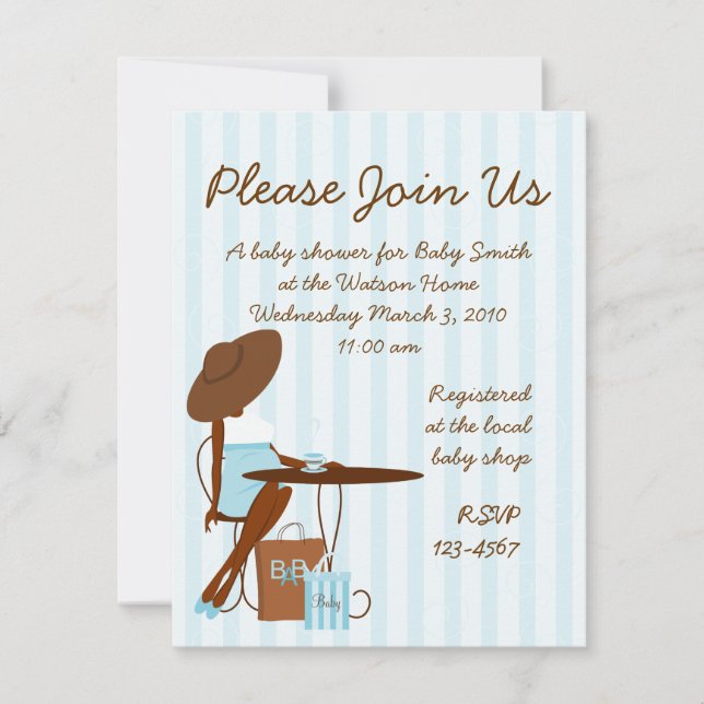 Invitación Té bebé (Anverso)