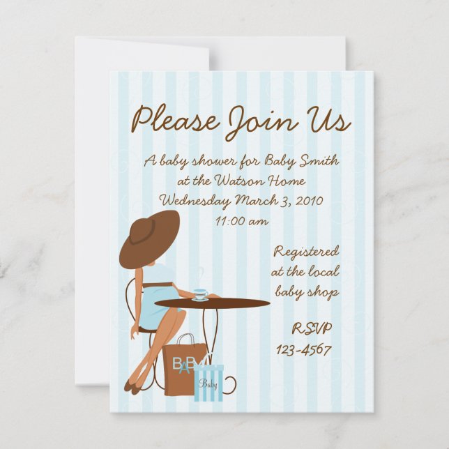 Invitación Té bebé (Anverso)