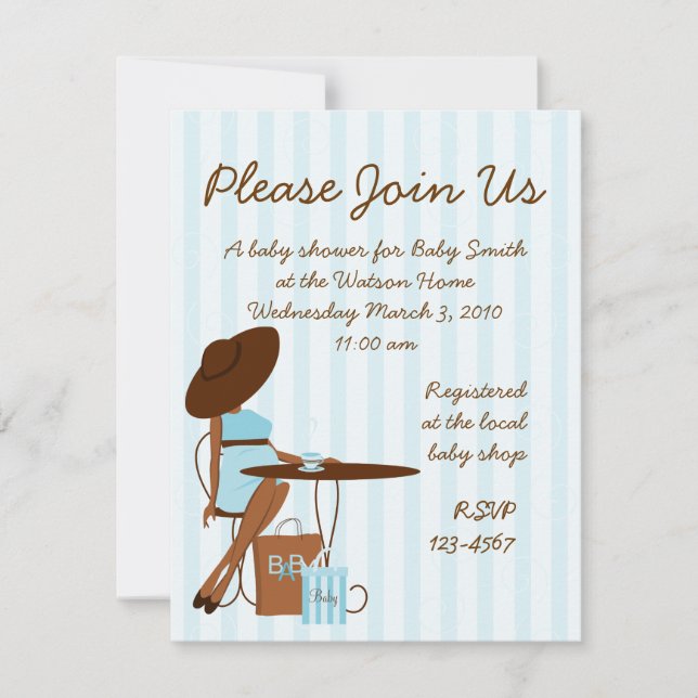 Invitación Té bebé (Anverso)