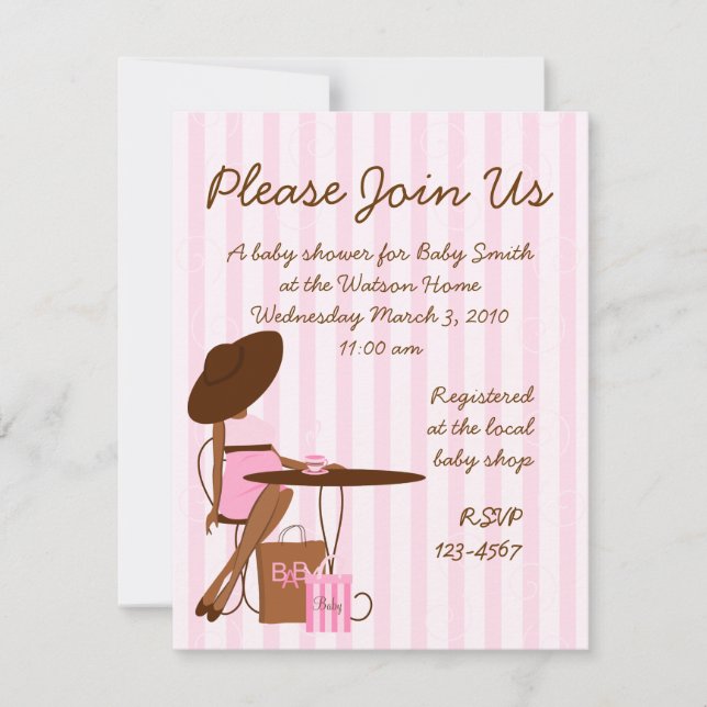 Invitación Té bebé (Anverso)