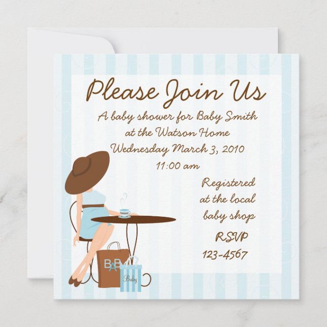 Invitación Té bebé (Anverso)