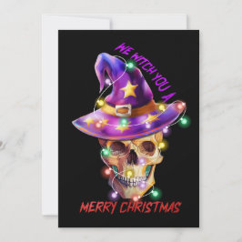Invitación Te brutalizamos un alegre Skeleton Santa divertido