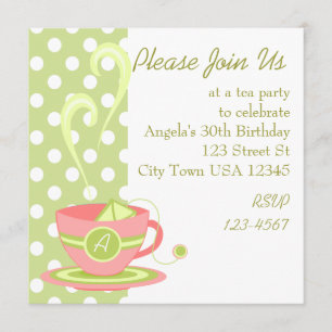Invitación Té caliente