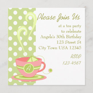 Invitación Té caliente