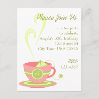 Invitación Té caliente