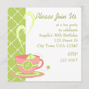 Invitación Té caliente