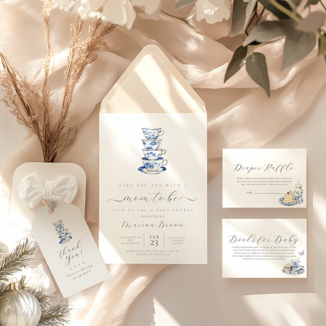 Invitación Té con la madre para ser una ducha de bebé (Subido por el creador)