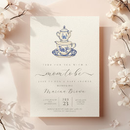 Invitación Té con la madre para ser una ducha de bebé