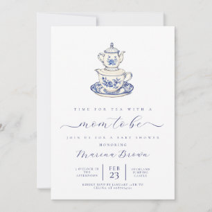 Invitación Té con la madre para ser una ducha de bebé