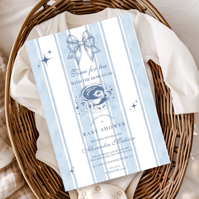 Invitación Té Con La Mamá Para Ser Baby Shower (Subido por el creador)
