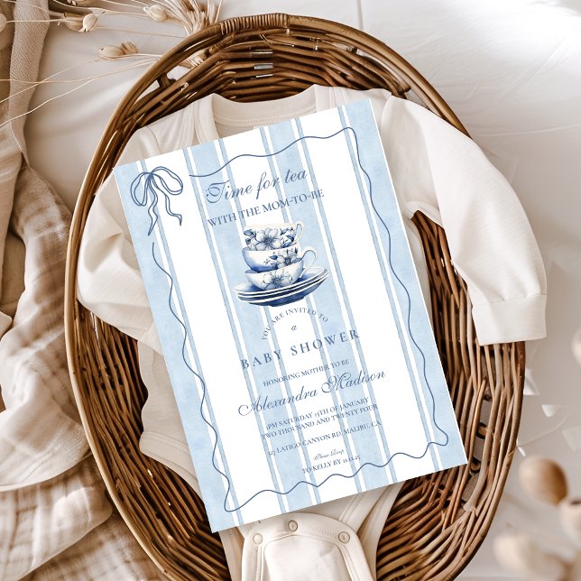 Invitación Té Con La Mamá Para Ser Baby Shower (Subido por el creador)