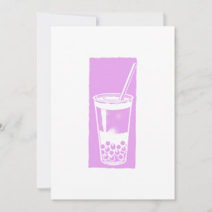 Invitación Té de burbuja