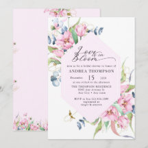 Té de Despedida de Soltera Floral Rosa Primavera e