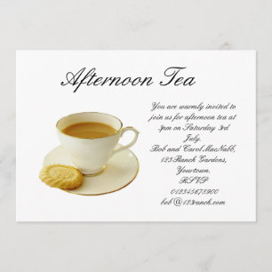 Invitación té de la tarde