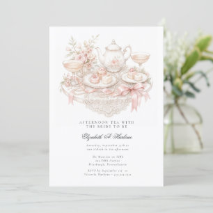 Invitación Té de la Tarde con la Novia Bridal Shower
