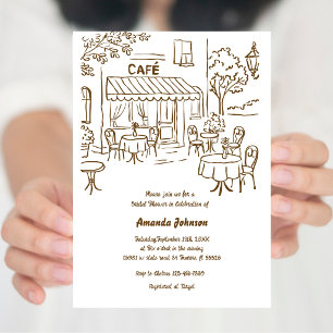 Invitación Té de la tarde de café parisino francés Despedida