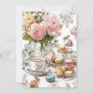 Invitación Té de la Tarde & Dedos Pequeños   Fiesta de Salón