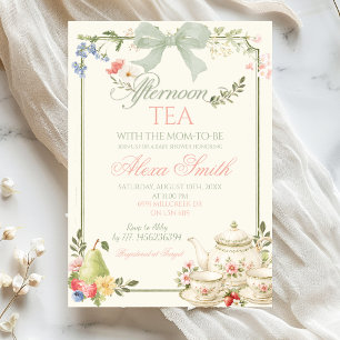 Invitación Té de la tarde del mercado de agricultores Baby sh