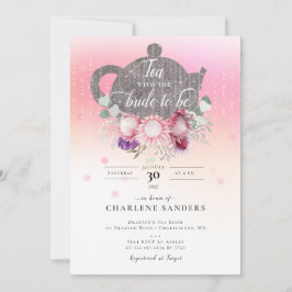 Invitación Té de novia floral australiano