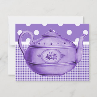 Invitación Té de novia retro
