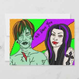 Invitación Te Desafiamos   Fiesta de Halloween