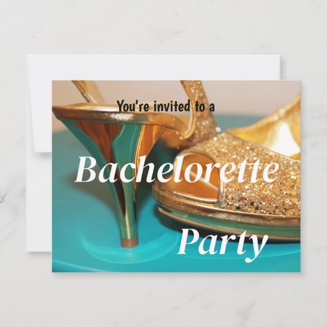 Invitación Te invitan a una fiesta de soltera (Anverso)