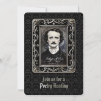 Te invitan a una poesía leyendo poesía Halloween