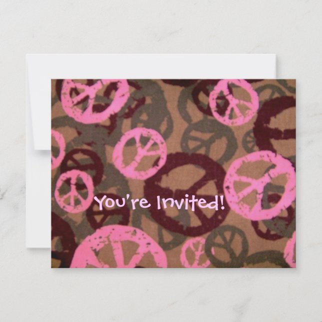 Invitación ¡Te invitan!-Señales de paz invitan (Anverso)