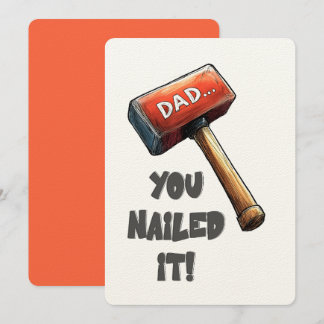Invitación ¡Te Lo Encerraste, Papá! | Diseño de martillo auda