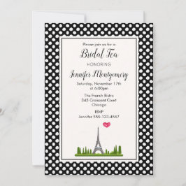 Invitación Té nupcial de la Torre Eiffel de París