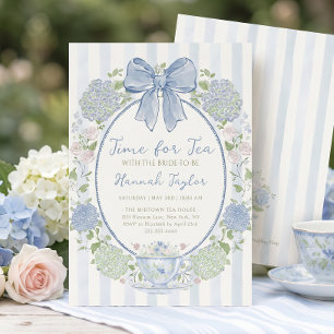 Invitación Té Nupcial Floral Té de Despedida de Soltera
