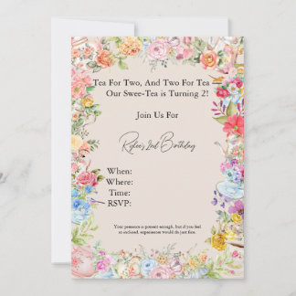 Invitación Té para Dos