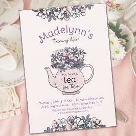 Invitación Té para dos Fiestas de cumpleaños
