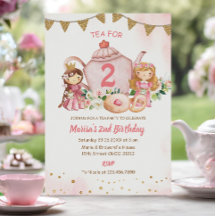 Té Para Dos Princesas Segundo Fiesta De Cumpleaños