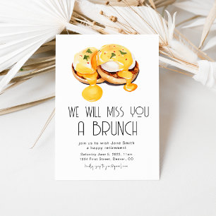 Invitación Te Perderemos Un Brunch De Jubilación De Brunch