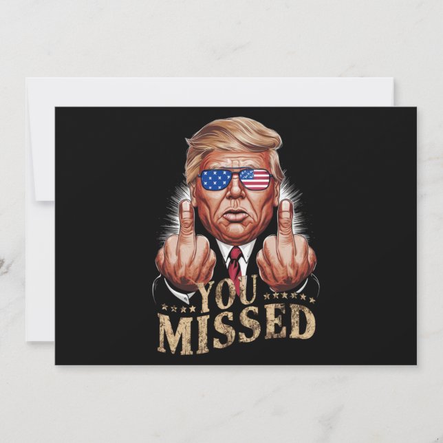 Invitación Te perdiste la elección estadounidense de Donald T (Anverso)