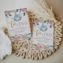 Té por dos cumpleaños florales