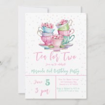 Té por dos elegantes fiestas de cumpleaños de Chic